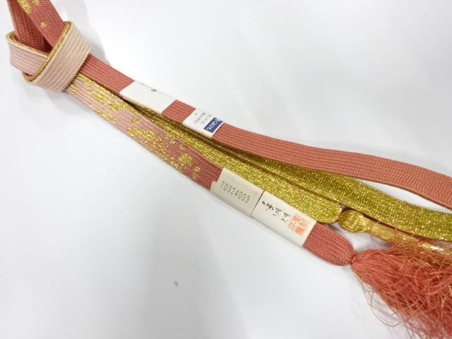 未使用品　正絹　手組帯締め